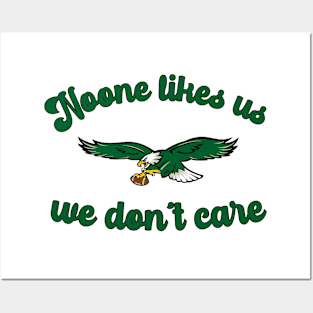 Philadelphia Eagles "Noone Likes Us" Green Philly Sports Posters and Art